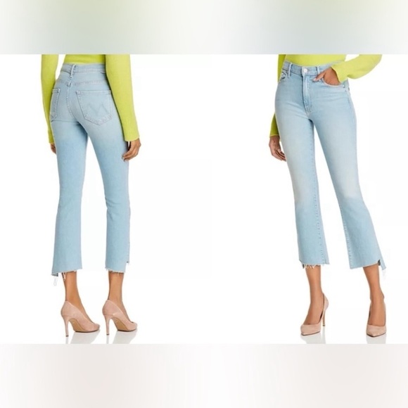 MOTHER Denim - Mother The Insider Crop Step Fray in Fresh Catch Size 28- High Rise
Bootcut